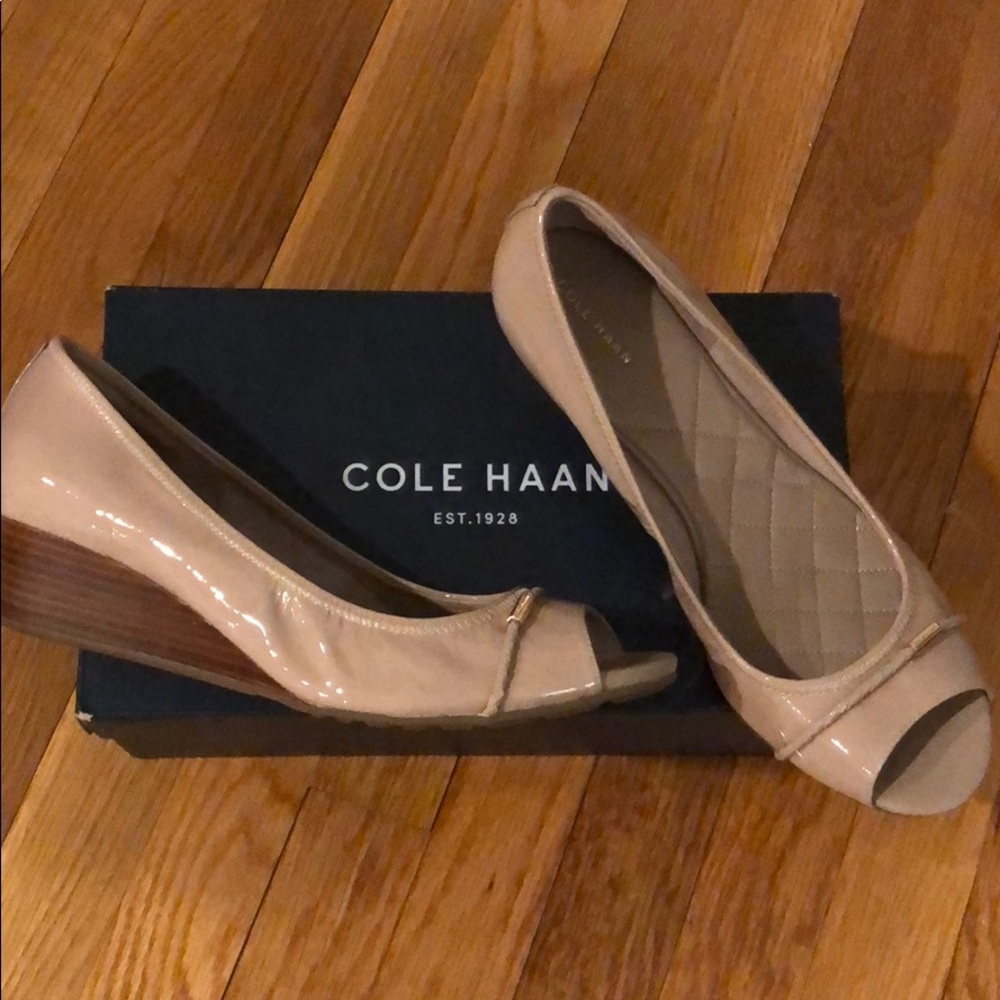 Cole Haan 10 Tali Maple Sugar Wedge Never Worn